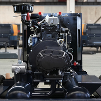 Compresseur d'air diesel portable 185 CFM 116 PSI 7 bars, alimenté par un moteur Cummins, commande mécanique, pour la construction