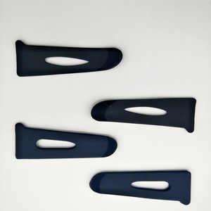 Boucles adhésives en velcro Juke Plastics, en PVC creux noir, à languettes de traction, sangles unilatérales pour sacs, vêtements, textiles de maison - Product Image 3