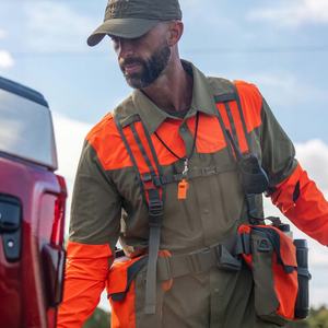 Gilet de chasse de qualité supérieure, fantastique qualité, gilet de chasse en forêt, gilet de chasse pour la vente en ligne, gilet de chasse orange - Product Image 4
