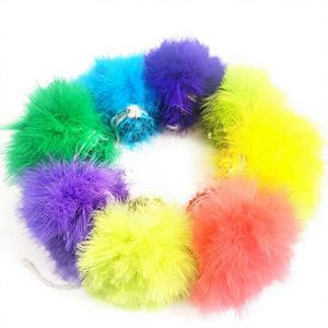 Plumas de Marabú de Pavo de Primera Calidad de 4-5 Pulgadas de la Marca SHC al por Mayor, Plumas de Gallo Teñidas de Blanco y de Colores para Atado de Moscas - Product Image 1