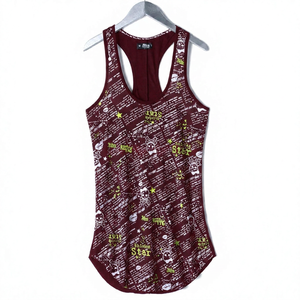 Custom KIWTT06 Men's Plus Size Casual Singlet Tank <b>Top</b> Lightweight Jersey Fabric Breathable Lace Beading Print Eco-Friendly - Product Image 4