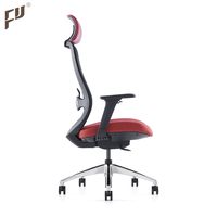 Chaise de bureau ergonomique moderne en tissu maillé, dossier réglable, confortable, base pivotante en nylon, garantie 5 ans, classe 4