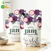 Pochettes personnalisées de 300 ml et 1000 ml avec soufflet latéral et bec verseur, qualité alimentaire, avec bouchon en PET/AL pour emballage de jus, bière, whisky