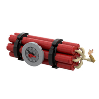 GoldMoc TNT Dynamite Bomb Model Building Block Jouet compatible avec les briques Puzzle Assembly Building Block Toys Bricks Sets