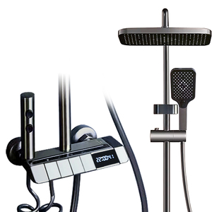 Sistema di <span class=keywords><strong>doccia</strong></span> <span class=keywords><strong>termostatica</strong></span> con Display digitale di lusso Smart bagno <span class=keywords><strong>doccia</strong></span> fredda e acqua calda Set miscelatore bagno - Product Image 1