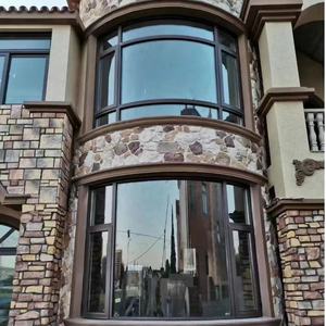 Bedroom Aluminium Casement Window Open <b>Swing</b> In,Top Quality <b>Sliding</b> Curved Corner Window With Arc Glass - Product Image 5