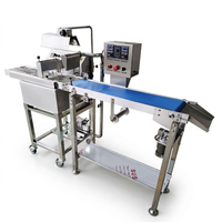 Machine commerciale automatique électrique pour la production de chocolat, lait et fruits, avec fonction de coulage et de recouvrement