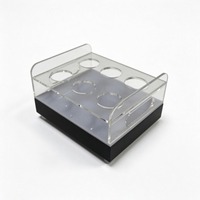 Support à Boissons LED Premium en Acrylique avec Base Lumineuse – Organisateur Moderne de Verres à Shot Éclairé pour Bars et Hôtels