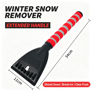 <span class=keywords><strong>Grattoir</strong></span> à glace robuste pour <span class=keywords><strong>voiture</strong></span> avec manche allongé, lame résistante à l'usure pour pare-brise, déneigeur d'hiver - Product Image 5