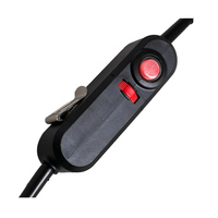 FIXTEC Outil électrique portatif pour ponçage mural, ponceuse électrique pour cloisons sèches 800W avec sac collecteur de poussière et lumière LED
