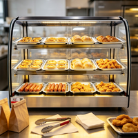 Armoire chauffante pour aliments en acier inoxydable CH-4D, buffet électrique chauffant, présentoir chauffant pour restaurant, cuisine, service de traiteur