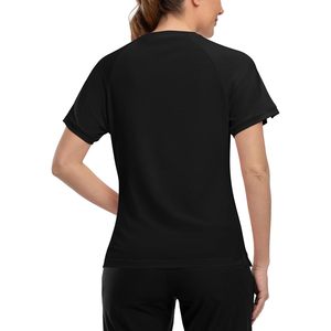 T-shirt de sport pour femme à manches courtes, séchage rapide, anti-transpiration, protection solaire UPF 50+, course à pied, gym, athlétisme - Product Image 2