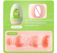 Mini Masturbateur Amusant en Forme d'Œuf pour Hommes, Godet de Masturbation Portable, Vagin de Poche Réutilisable, Jouet Sexuel, Coffret Cadeau Adulte - Vente en Gros
