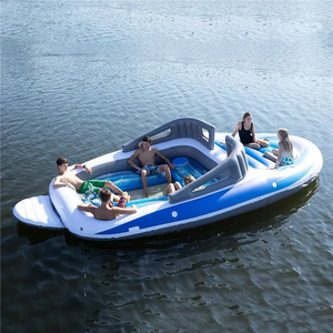 Usine Nouvelle utilisation en extérieur relaxation et divertissement luxe grand bateau à moteur gonflable pour 6 personnes île flottante - Product Image 2