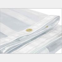 LIYUAN Grand rideau transparent Rideau en vinyle PVC marine transparent
