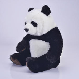 Orso di Peluche Promozionale Personalizzato Prodotto dal Produttore, Piccolo <span class=keywords><strong>e</strong></span> Soffice, Seduto, Gigante, <span class=keywords><strong>Bianco</strong></span> <span class=keywords><strong>e</strong></span> <span class=keywords><strong>Nero</strong></span>, Giocattolo Imbottito - Product Image 4
