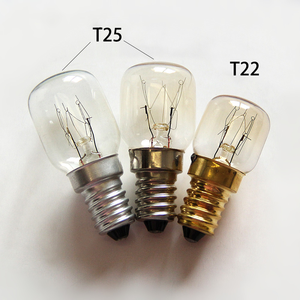 Ampoules à incandescence pour <span class=keywords><strong>four</strong></span> à micro-ondes 15W 25W <span class=keywords><strong>40W</strong></span> T22 T25 E12 E14 Culot résistant à la chaleur jusqu'à <span class=keywords><strong>300</strong></span> degrés Verre pour grille-pain - Product Image 2