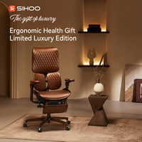 Chaise de bureau exécutive moderne certifiée BIFMA SIHOO S300L, dossier haut, luxe, accoudoirs bioniques 6D, hauteur réglable, pivotante