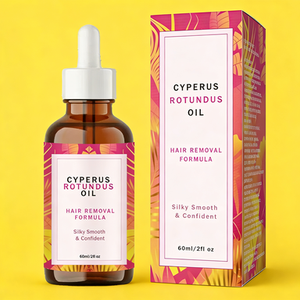 Spray dépilatoire à l'huile de Cyperus aux herbes 60 ml – Bloque la repousse des poils, hydrate et apaise pour tous types de peau – Usage féminin corps - Product Image 6