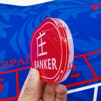 Bouton de poker Baccarat personnalisé en acrylique YH Wholesale pour joueur banquier pour jeux de hasard