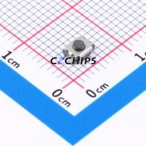HX 3x4x2-2P-1.6N TACTILE SWITCH Tactile Switch SMD Switch Single Pole Single Throw Round Button 1.6N Vertical Mount - Product Image 1
