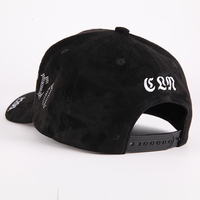 Gorras Deportivas Personalizadas al por Mayor con Diseño de Pedrería, Gorra de Béisbol de Gamuza para Exteriores con 5 Bordados y Logotipo