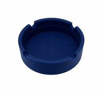 Cendrier rond en silicone moderne et portable avec logo personnalisé, qualité alimentaire, résistant à la chaleur, incassable, vente en gros, cadeau promotionnel, bar