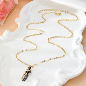 Collana Abbraccio, Collana per Coppie per Lui e Lei, la Storia di Due Amanti Collana Abbraccio Affettuoso per Coppie Donna Uomo - Product Image 4