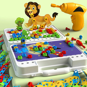 Enfants garçon Intellect Dev mains sur capacité ingénierie <span class=keywords><strong>perceuse</strong></span> outil Kit essorage vis outil semblant jouer jouets - Product Image 5