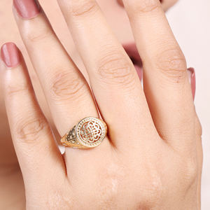 Anillo de filigrana de Plata de Ley 925 Anillo fino chapado en oro de 18 quilates - Product Image 2