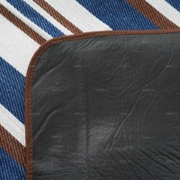 Couverture de pique-nique portable et durable en acrylique, imperméable avec support en PEVA, tapis de plage écologique avec poche