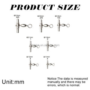 <span class=keywords><strong>Pêche</strong></span> roulant en acier inoxydable manchon pivotant portant eau salée océan bateau crochet de <span class=keywords><strong>pêche</strong></span> connecteur pivotant - Product Image 6