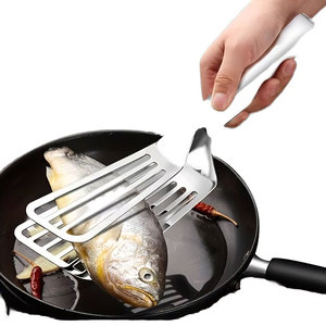Acier inoxydable 304 Spatule Miroir Polonais Clip Ustensile pour Poisson Nourriture Pain Cuisson Steak Friture Lavage À <span class=keywords><strong>La</strong></span> Main Seulement - Product Image 1