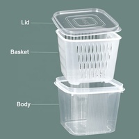 Offre Spéciale boîte de rangement de fruits organisateur réfrigérateur légumes frais conteneurs réfrigérateur boîtes de rangement et bacs
