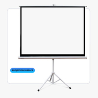 Écran de projection extérieur pour trépied de 100 pouces, portable 4K haute définition, adapté à la maison et à l'extérieur