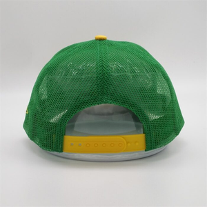 Casquette de baseball unisexe verte et jaune avec broderie de cactus, en maille, réglable, 6 panneaux, décontractée, printemps-été - Product Image 5