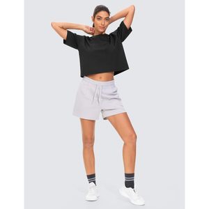 T-shirt de sport court à manches courtes et col rond pour femme FOXA, respirant, coupe ample, 100 % polyester - Product Image 6
