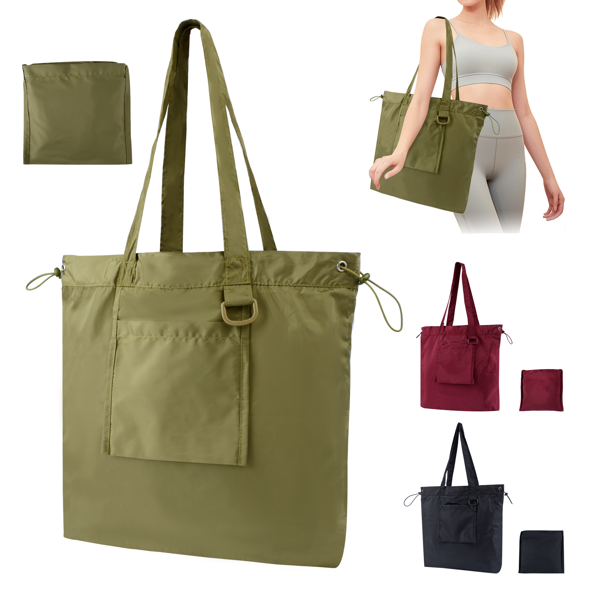 Lightweight Polyester Foldable Tote