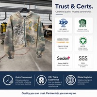 Veste camouflage délavée personnalisée pour homme, coupe oversize, en molleton français 380 GSM 100 % coton, style baggy et boxy, sweat à capuche zippé camouflage, streetwear