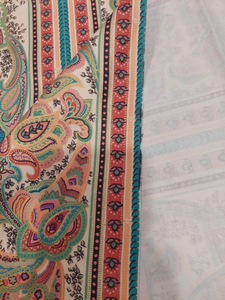 Tissu d'ameublement à rayures Paisley, couleurs pastel foncées, largeur 45 pouces, poids moyen, tissu pour canapé, chaise, meubles, 1,5 yards - Product Image 5
