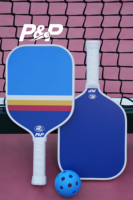 Raqueta de Pickleball de Fibra de Vidrio, Empuñadura Antideslizante Premium, 16 mm de Grosor, Diseño Ligero para Niños, Entrenamiento y Entretenimiento