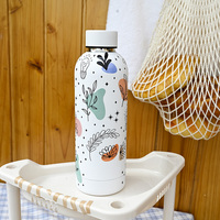 Bouteille Isotherme Personnalisée d'Usine avec Logo, Double Paroi en Acier Inoxydable, Gourde Bouteille d'Eau 500 ml