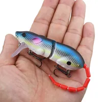 Leurre de pêche multi-sections pour rats, 15,5 g, leurre de surface, leurre artificiel, crankbait pour rats, wobbler, pêche au bar, leurres de pêche