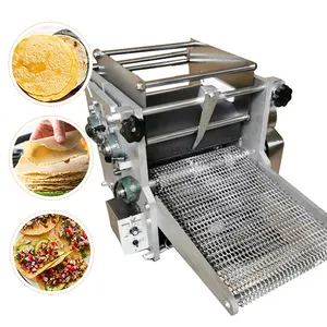 Automatic Corn Tortilla Crepe Blini Mexican Products Making Machine Roti Chapati Flatbread Tostada Galette Manufacturing Machine