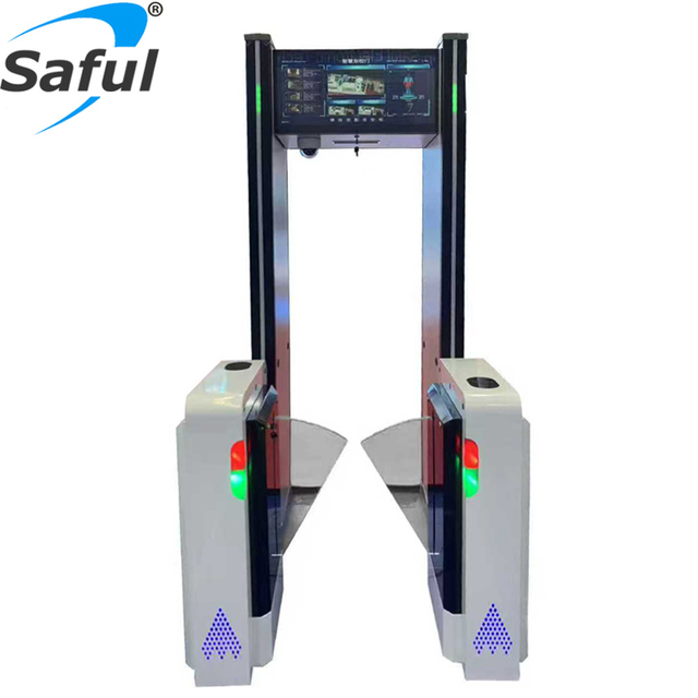 Dual 29 Inch LCD Advanced Cellphone Detection Technology Walk Through Security Scanner Automatically Exclude Everyday Items