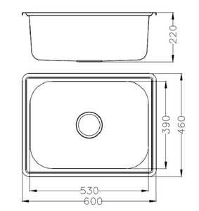 Évier <span class=keywords><strong>de</strong></span> cuisine <span class=keywords><strong>de</strong></span> <span class=keywords><strong>camping</strong></span> en acier inoxydable, bol simple personnalisé 1 pièce - Product Image 3