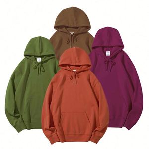 Sweat-shirt à capuche surdimensionné en coton pour homme, style hip-hop, avec fermeture éclair, poids lourd, pour l'automne, offre ODM - Product Image 5