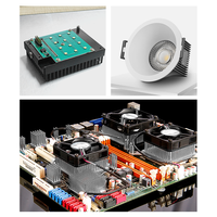 Hitam Anodized 120mm aluminium Pin Fin Heat Sink pasif pendingin untuk LED Driver & modul daya industri