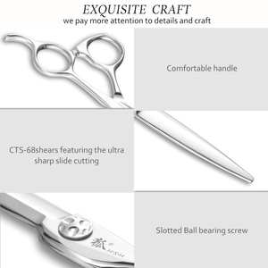 CTS-68 <span class=keywords><strong>Forbici</strong></span> <span class=keywords><strong>da</strong></span> <span class=keywords><strong>Barbiere</strong></span> in Acciaio Giapponese Hitachi 440c <span class=keywords><strong>da</strong></span> 6,8 Pollici, <span class=keywords><strong>Forbici</strong></span> per Taglio Capelli, <span class=keywords><strong>Forbici</strong></span> per Bellezza e Parrucchiere - Product Image 4