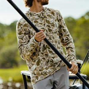 China Factory OEM ODM Custom Fishing <strong>Clothes</strong> Long Sleeve Outdoor Hooded Quick Dry UPF50 Fishing Shirts Jersey Men Summer Hoodies - Product Image 4